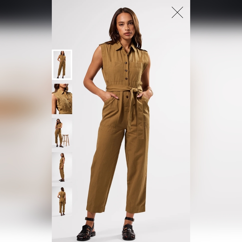 Amour Vert NWT Cotton Linen Jumpsuit